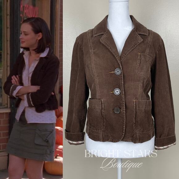 Jackets & Blazers - Rare Brown Corduroy Jacket ASO Rory Gilmore Girls Y2K Early 2000 Vintage Classic